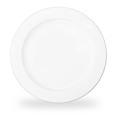 Leere weiße Teller, B2B Gastronomie