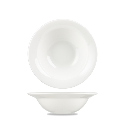 Weiße Porzellanschüsseln, B2B Gastronomie.