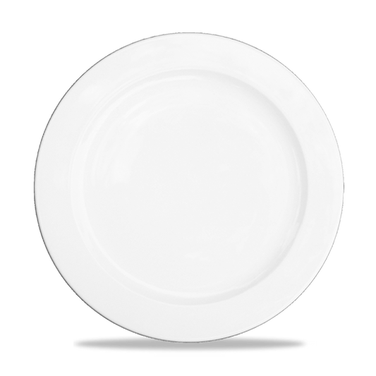 Weißer Teller auf transparentem Hintergrund.