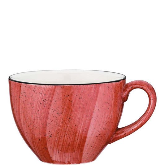 Rosa Keramik-Kaffeetasse