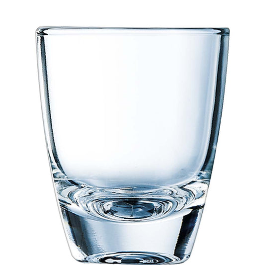 Transparentes Wasserglas, leeres Glas
