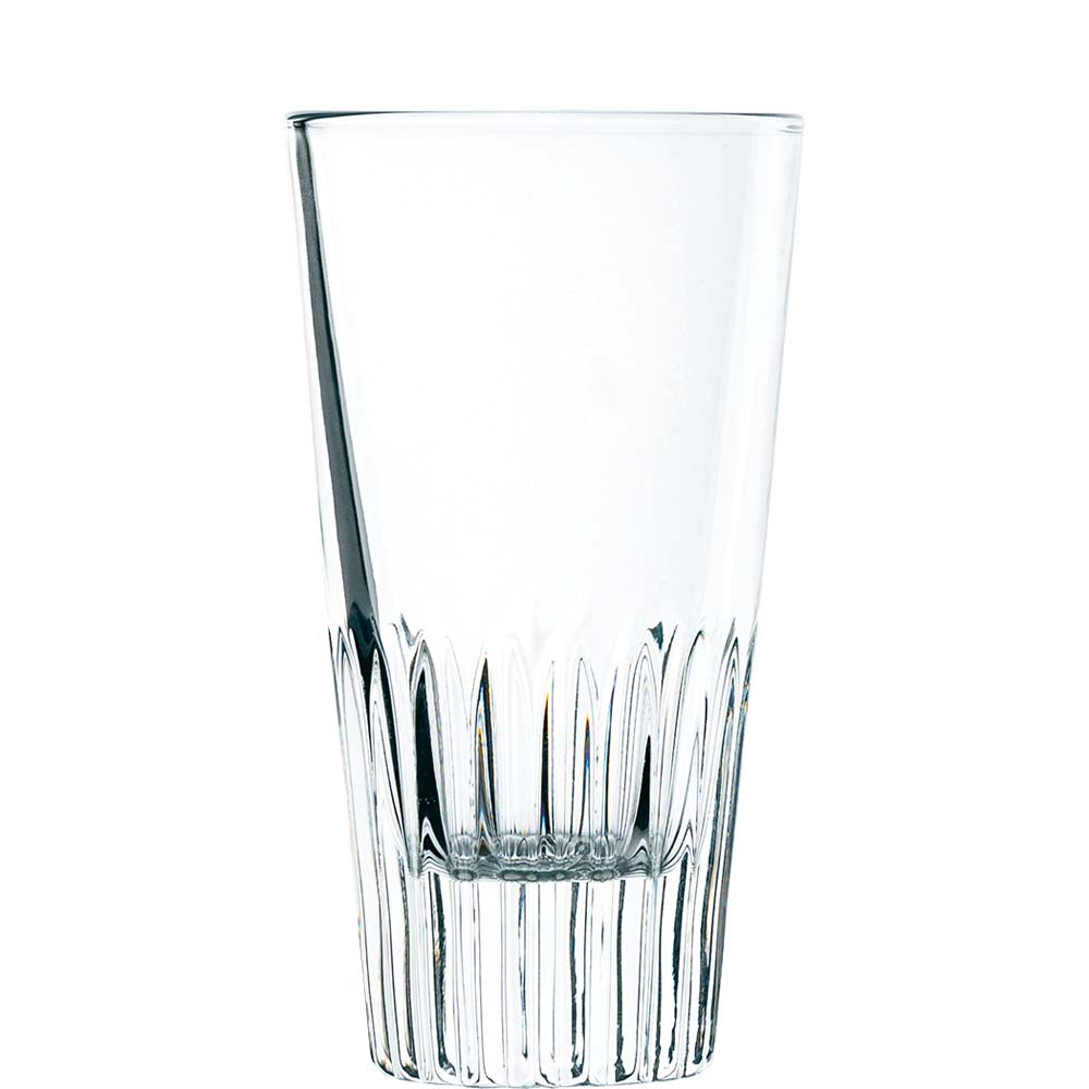 Hohes Glas, klares Trinkglas