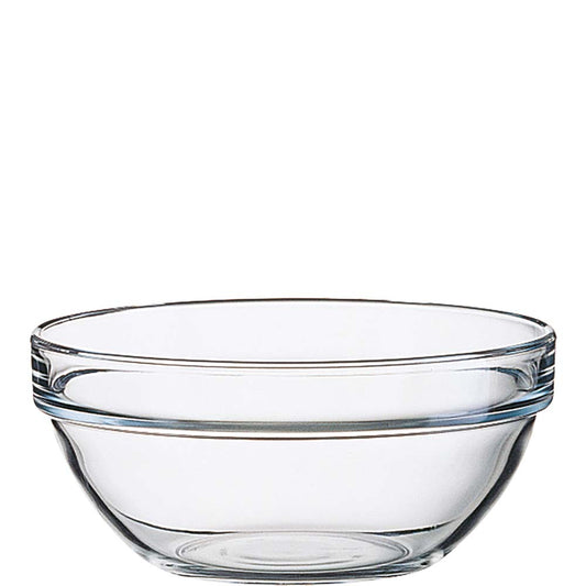 Leere Glasschüssel für Gastronomiebedarf