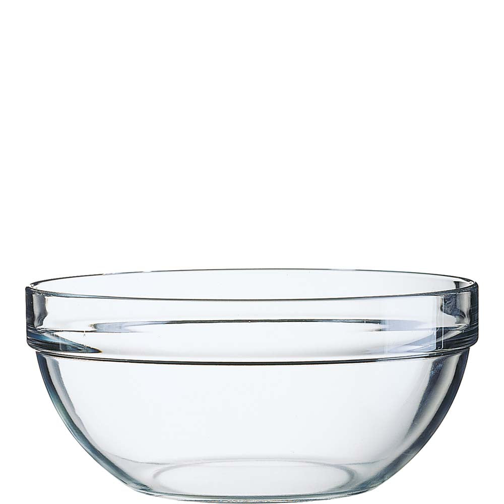 Transparente Glasschüssel, leer