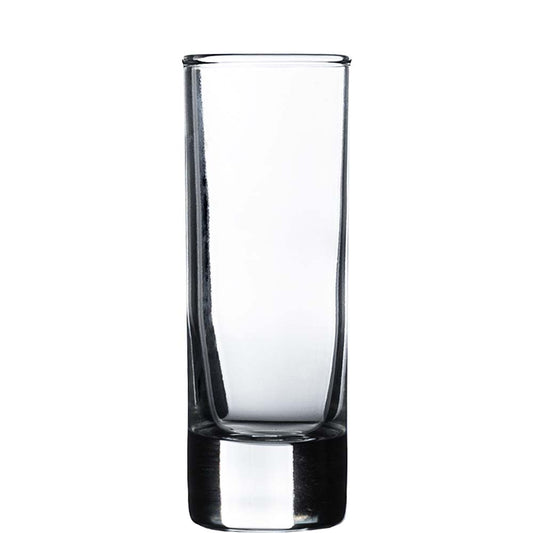 Hohes, schmales Glas ohne Inhalt