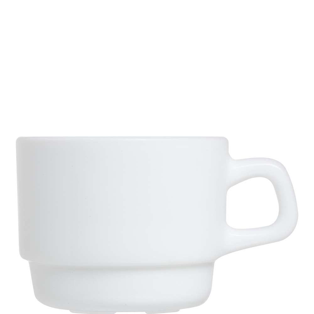 Weiße Kaffeetasse für Gastronomie