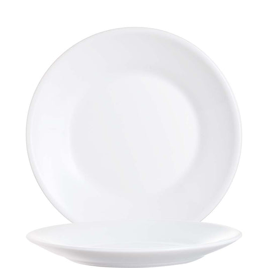 Weiße Speiseteller für Gastronomie