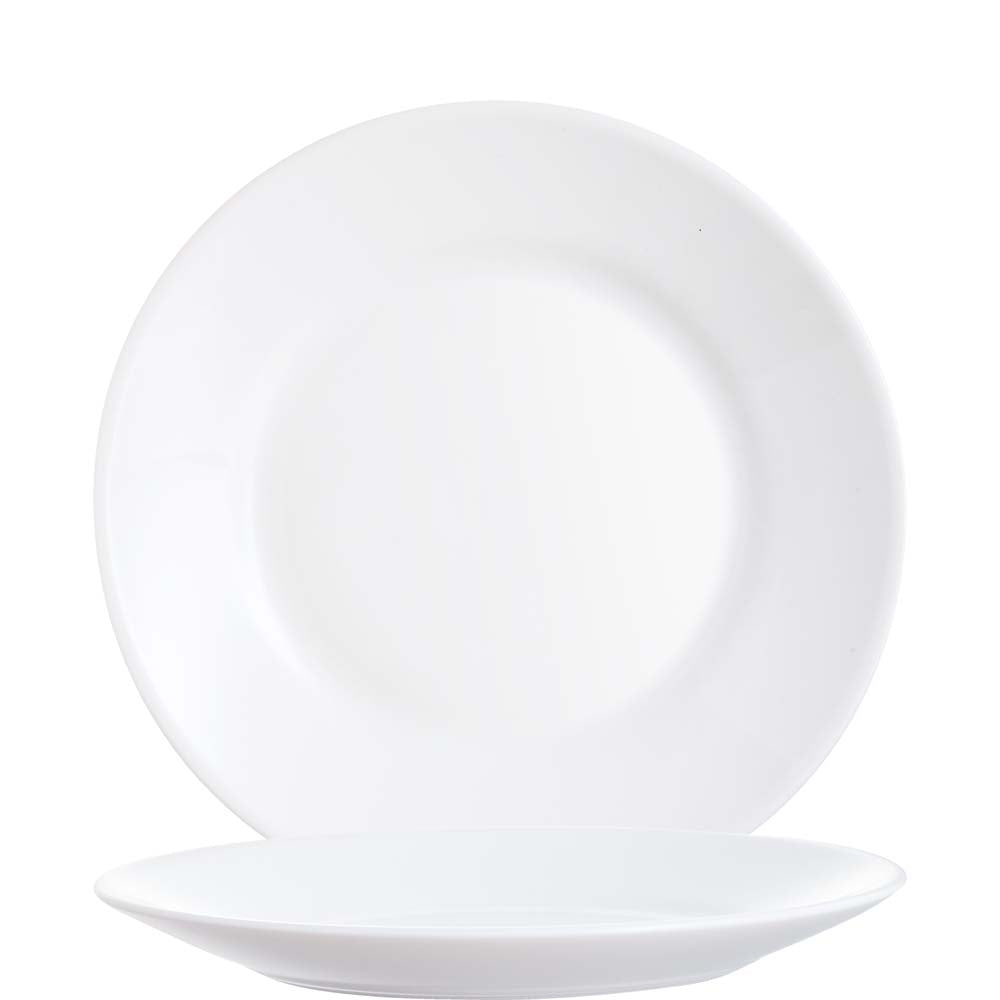 Weiße Speiseteller für Gastronomie