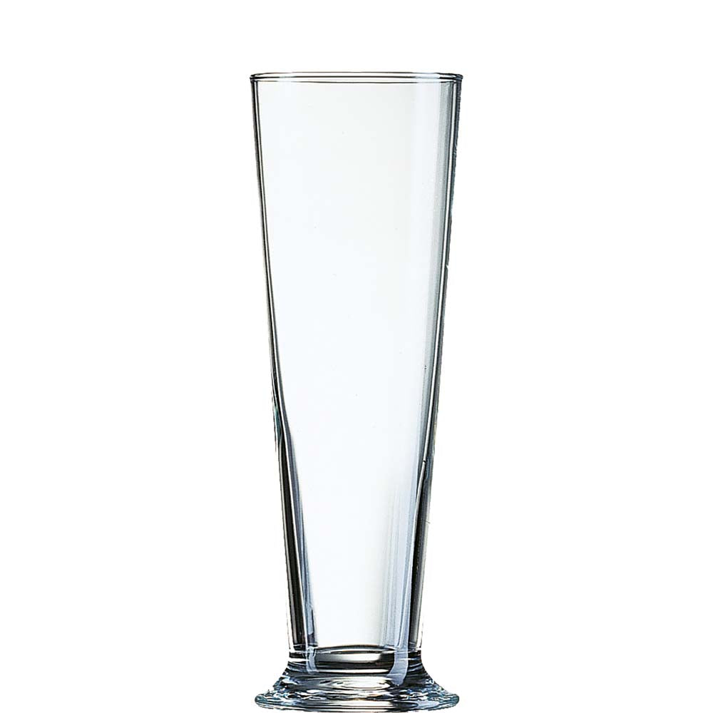 Leeres hohes Glas, transparent