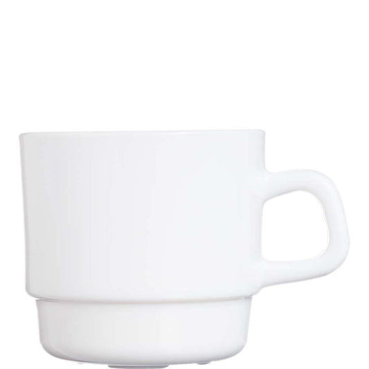 Weiße Kaffeetasse aus Porzellan
