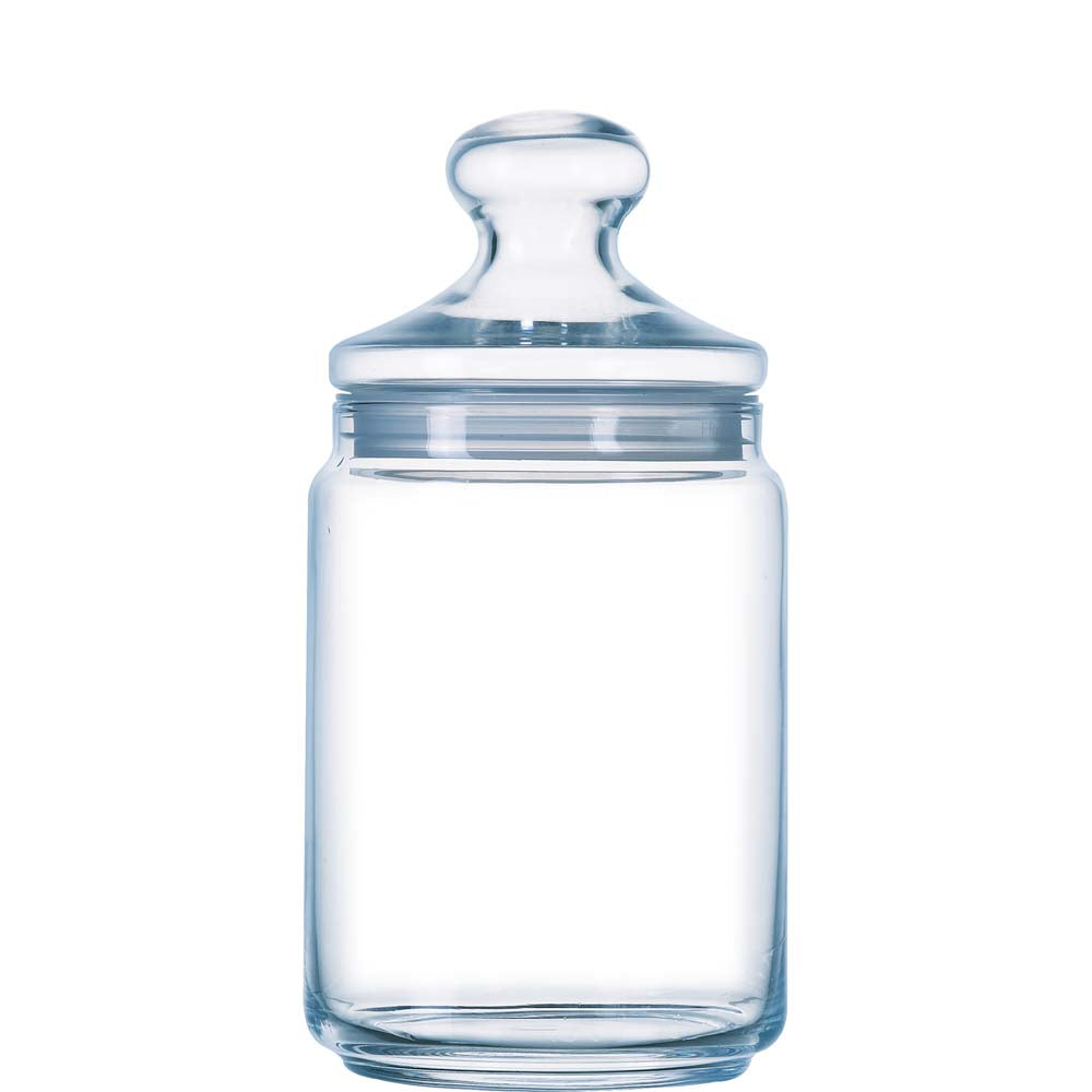 Gläserne Babyflasche mit Sauger