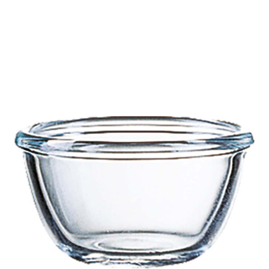 Glasschüssel aus Glas, leer