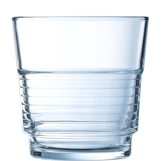 Klares Wasserglas, Nahaufnahme