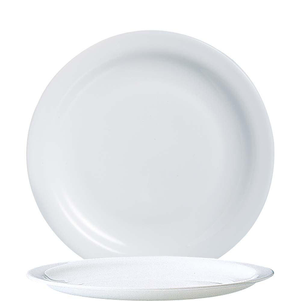 Weiße Teller für Gastronomiebetrieb