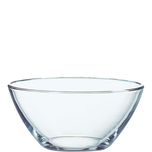 Transparente Glas-Schüssel für Gastronomie