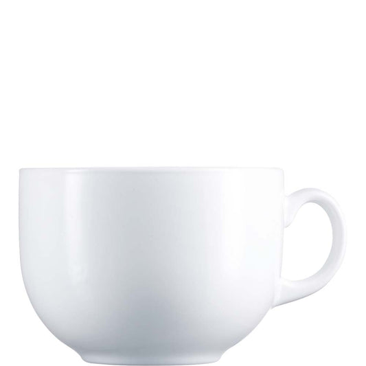 Weiße Kaffeetasse Nahaufnahme