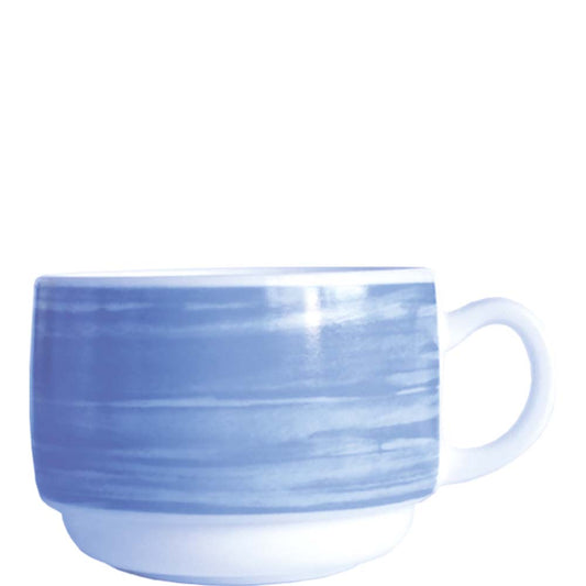 Blauer Keramik-Kaffeebecher