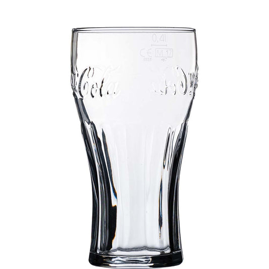 Coca-Cola Glas mit Prägung