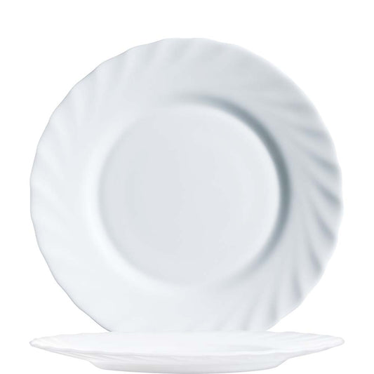 Weiße Teller, Gastronomie-Setup