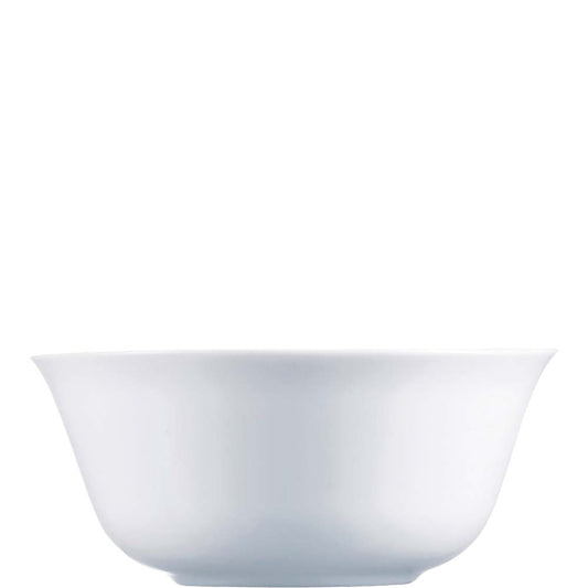 Weiße Schale vor weißem Hintergrund