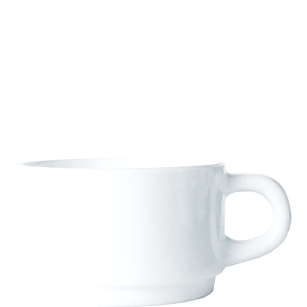 Weiße Kaffeetasse Nahaufnahme