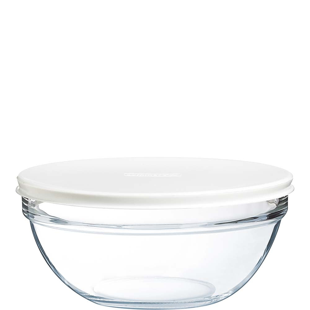 Glas-Schüssel mit Deckel