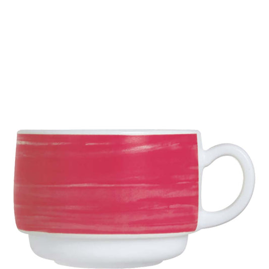 Rosa Kaffeetasse aus Keramik