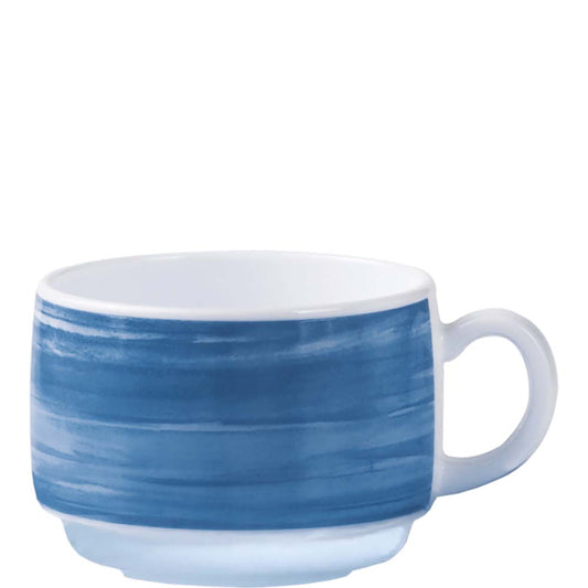 Blaue Kaffeetasse aus Keramik