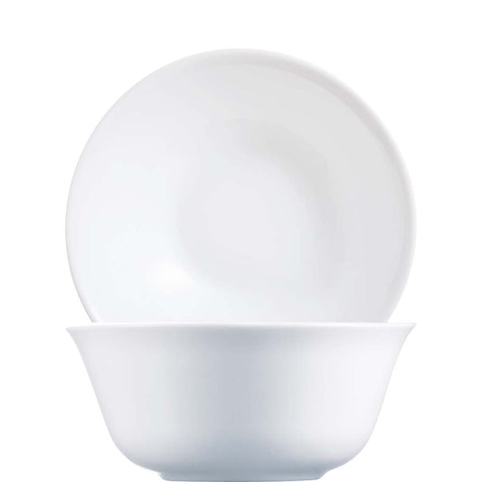 Weiße Schale und Teller