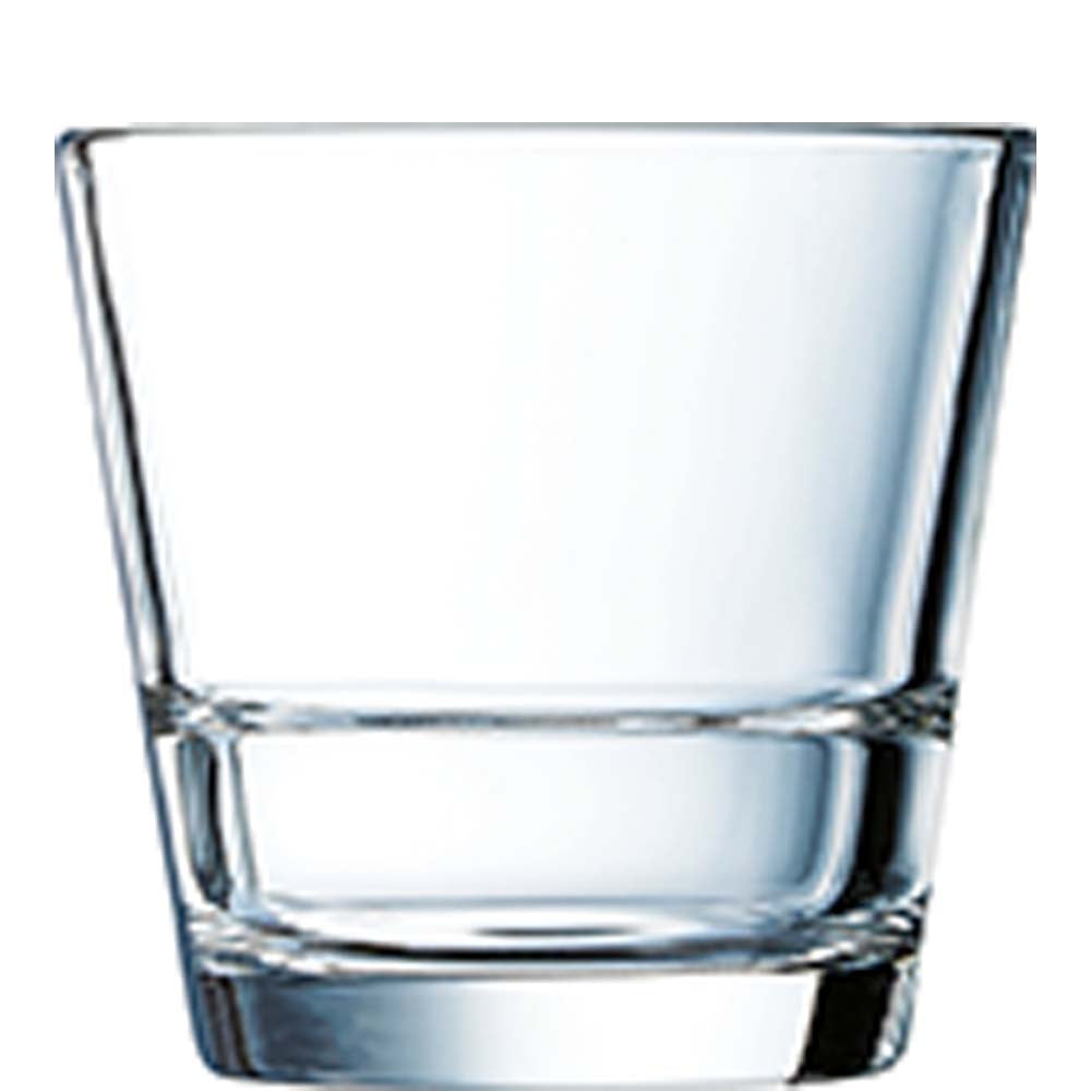 Leeres Trinkglas aus Glas