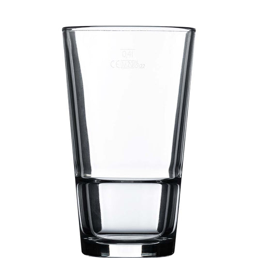 Transparentes Glas, hohes Bar-Glas