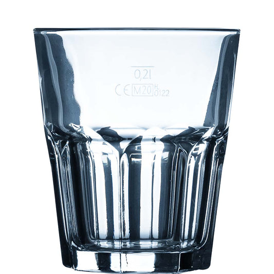Klarglas-Glas mit dickem Boden