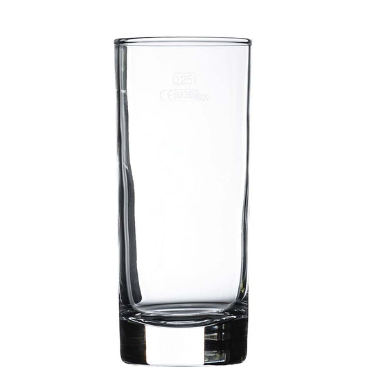 Leeres Glasgefäß für Getränke