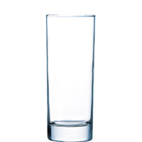 Leeres hohes Glas für Getränke