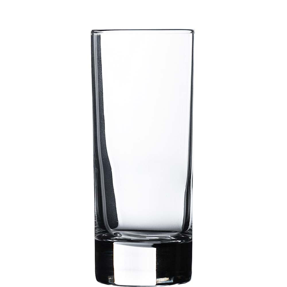 Hohes leeres Trinkglas