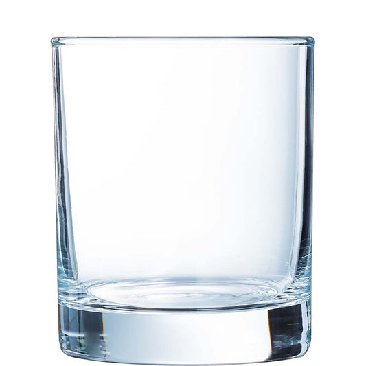 Leeres Trinkglas aus Glas
