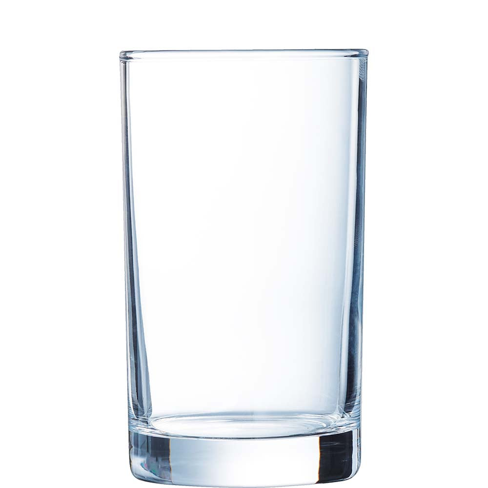 Leeres Glas Wasser