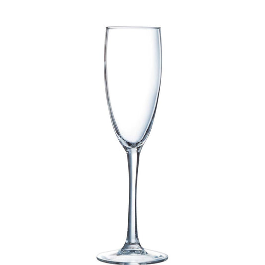Champagnerglas, leeres Glas, transparent