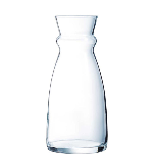 Transparente Glasflasche, leer