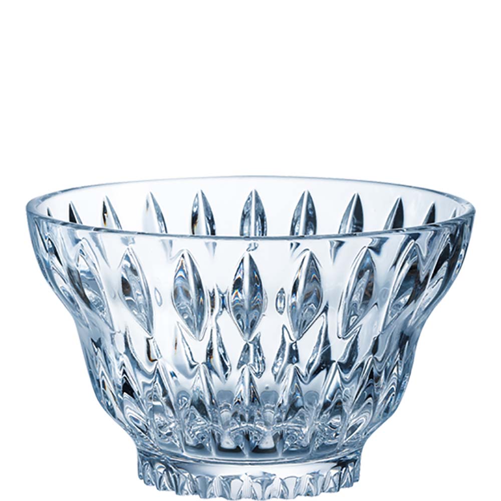 Kristallschale, transparent, dekorativ, elegant, leer
