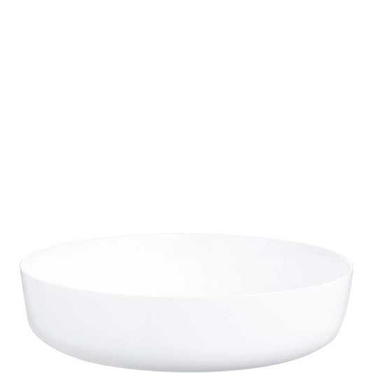 Weiße Schale auf weißem Hintergrund