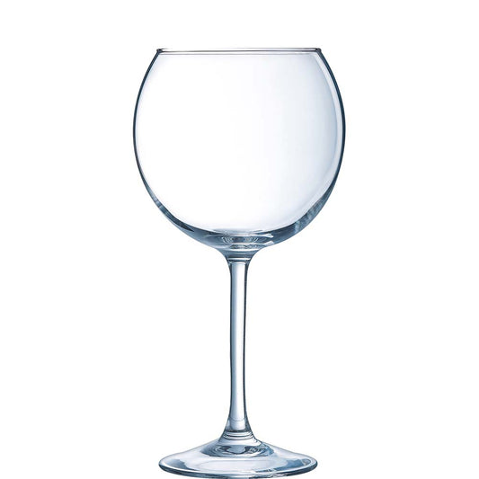 Transparentes Weinglas, leeres Glas