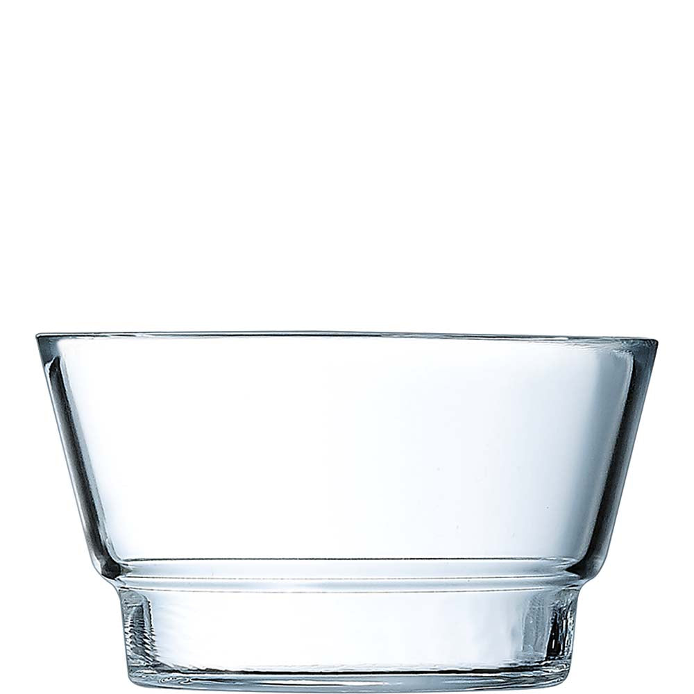 Transparentes Glas, leeres Schüsselchen