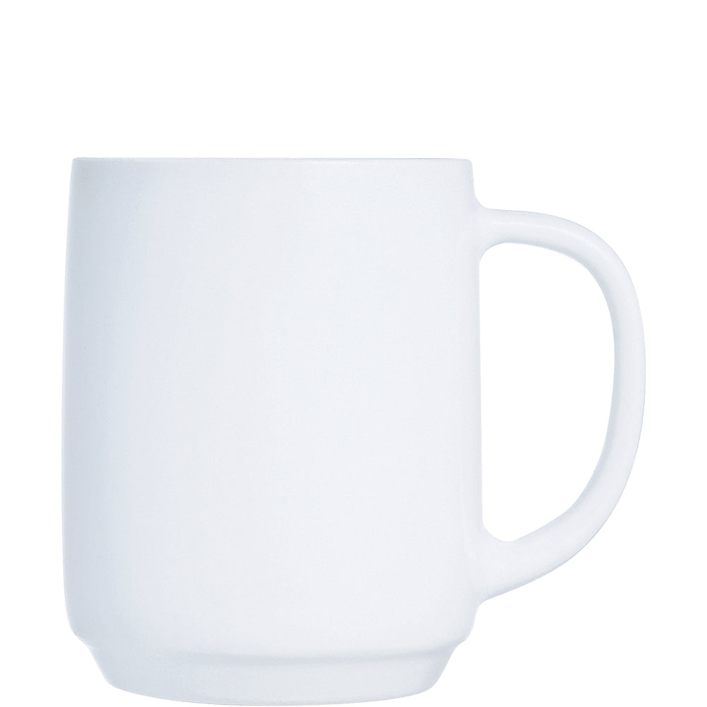 Weiße Keramiktasse für Gastronomie