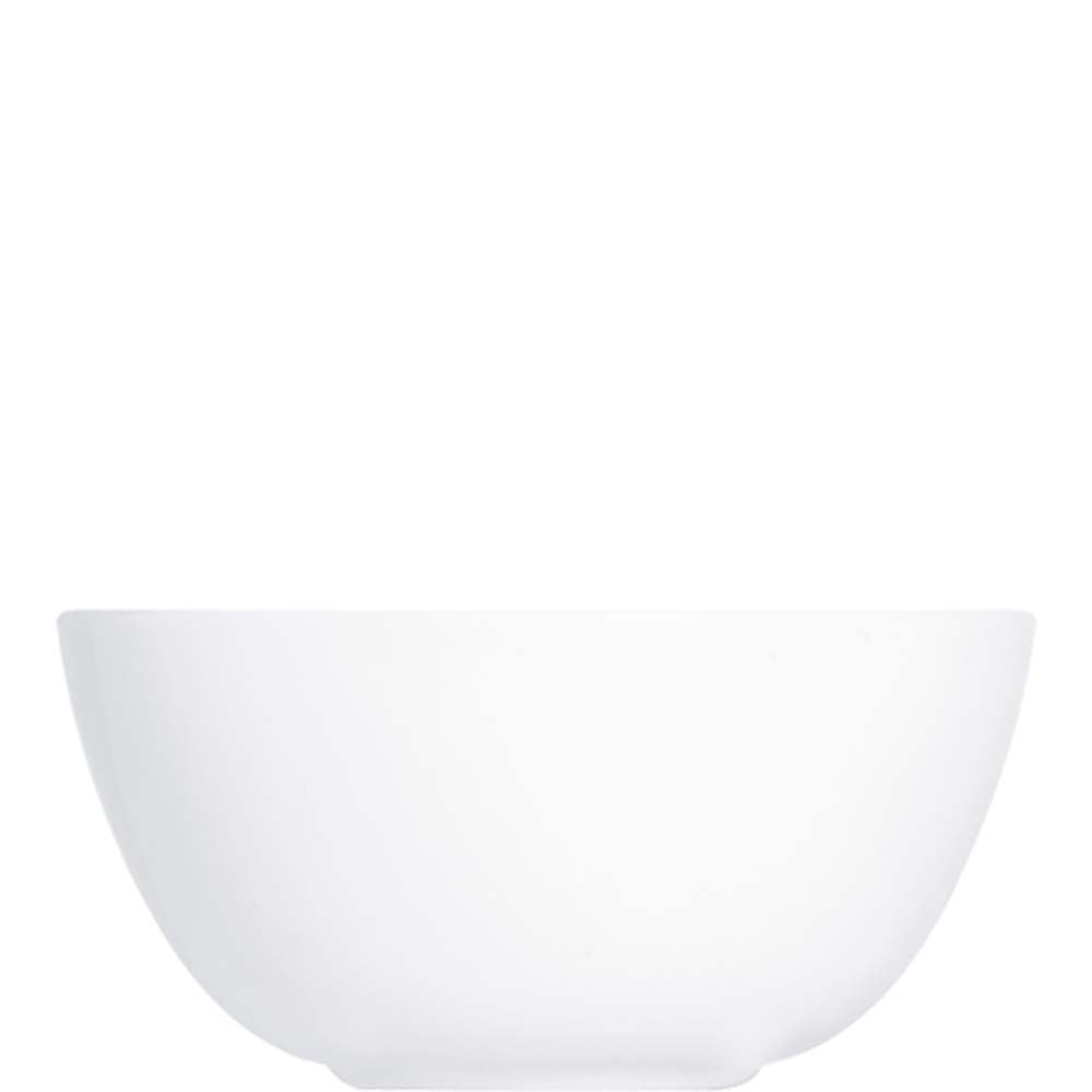 Weiße Porzellanschüssel, leer
