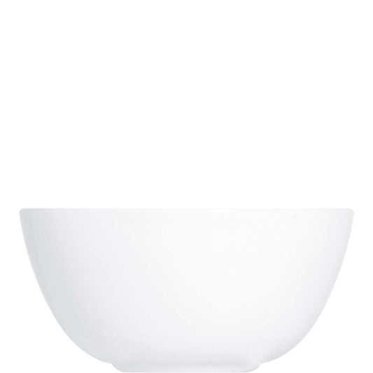 Weiße Porzellanschüssel, leer