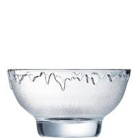 Transparente Glas-Servierschale für Desserts