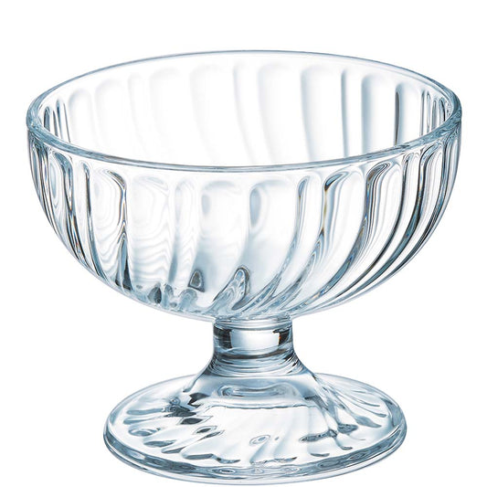 Glas-Dessertschale auf Stiel