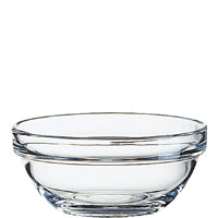 Transparente Glasschale, Nahaufnahme