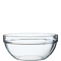 Leere Glasschüssel für Gastronomiebedarf
